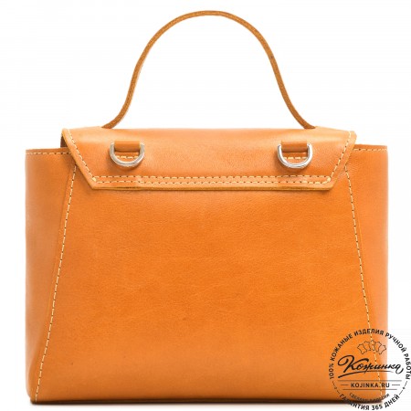 Женская кожаная сумка "Лолита" (желтая)
